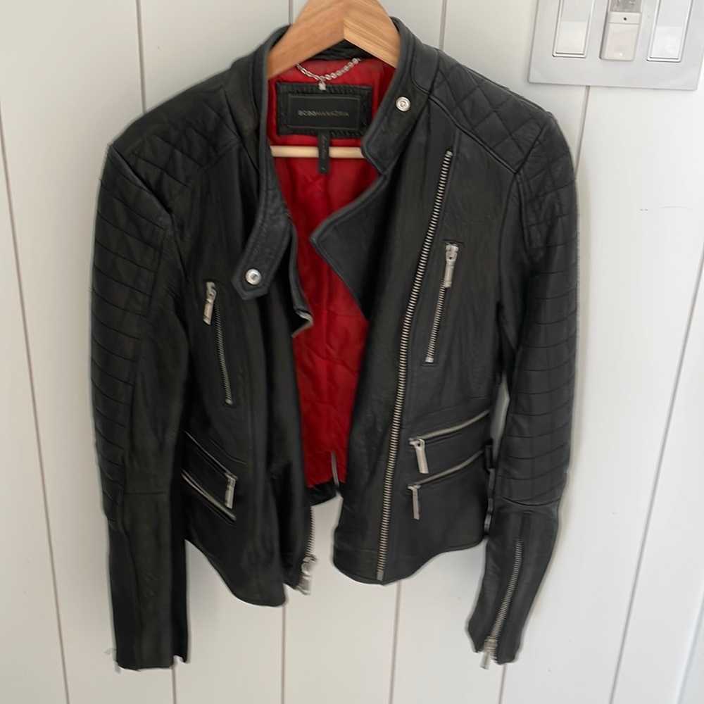BCBGMaxazria leather jacket